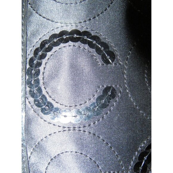 Coach 2013 Signature C Sequin Canvas Embellished Tote Bag in classic black - Picture 7 of 10